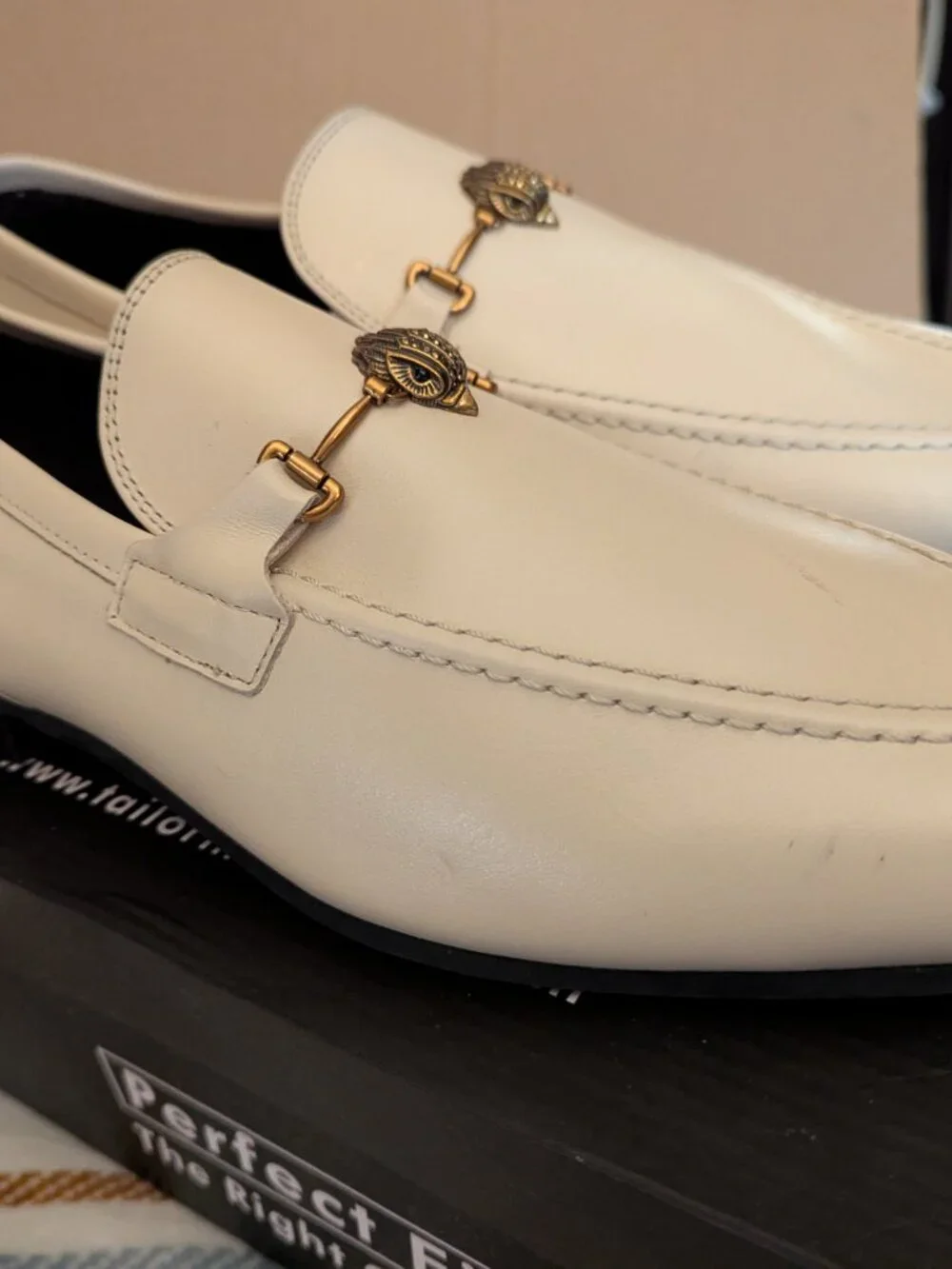 KURT GEIGER London Loafers Beige Mens Loafers Size 11